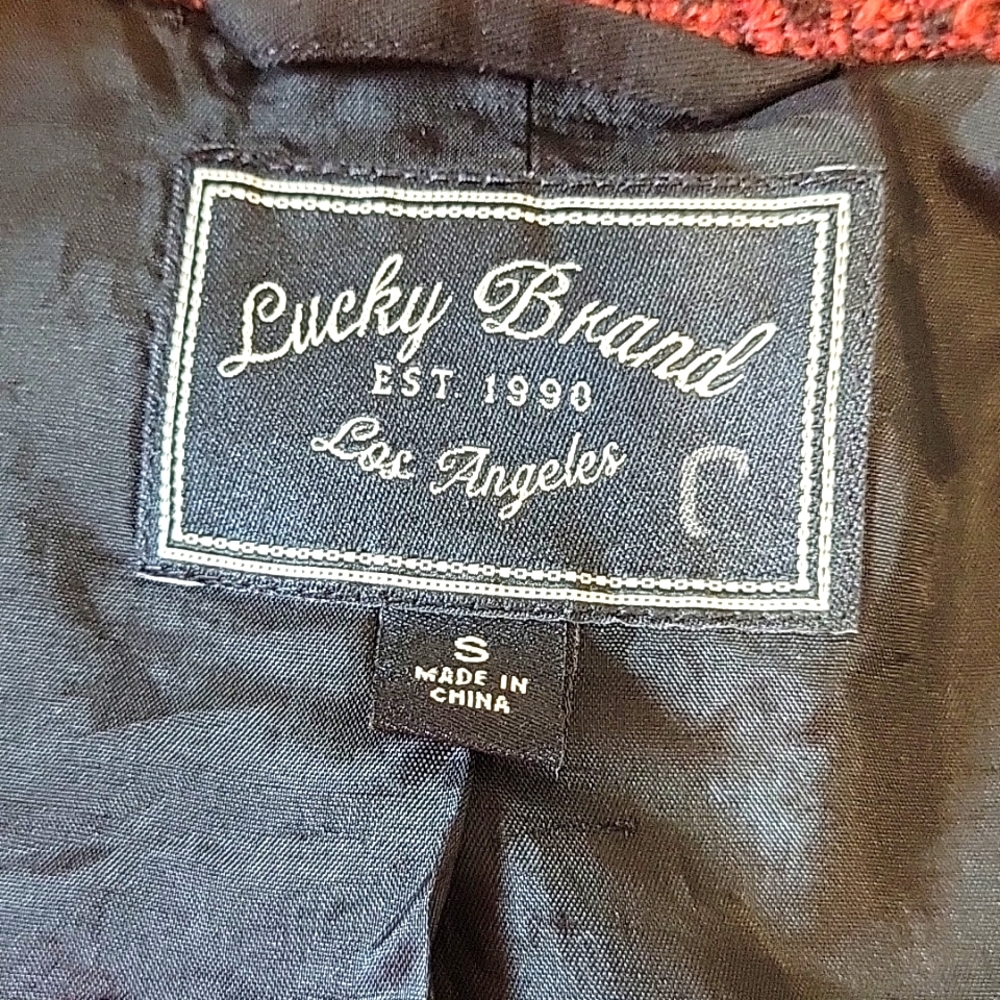 Lucky Brand red and black jacket size Small - Picture 3 of 4
